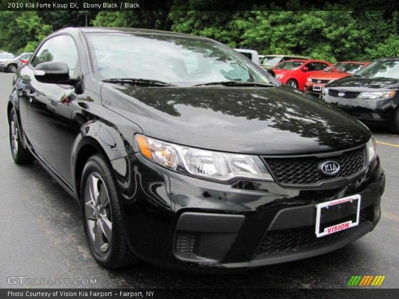 Ebony Black / Black 2010 Kia Forte Koup EX