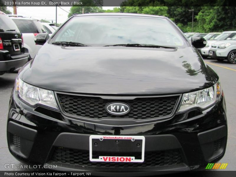 Ebony Black / Black 2010 Kia Forte Koup EX