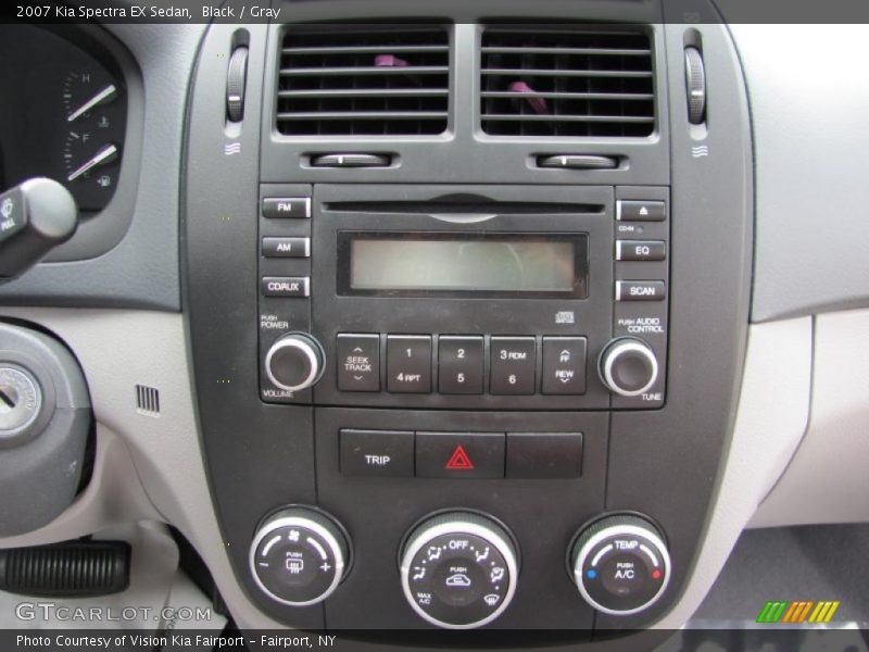 Black / Gray 2007 Kia Spectra EX Sedan