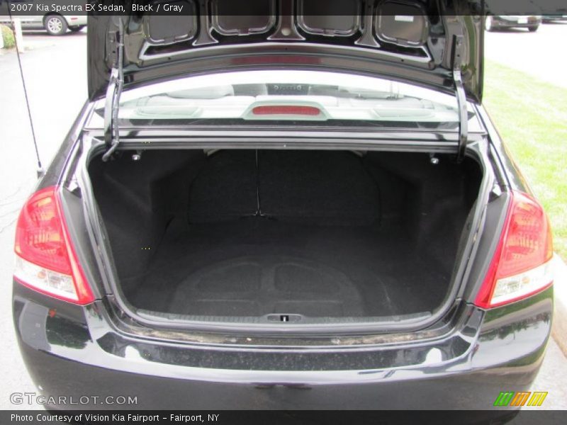 Black / Gray 2007 Kia Spectra EX Sedan