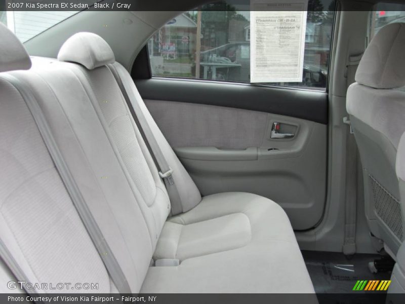 Black / Gray 2007 Kia Spectra EX Sedan