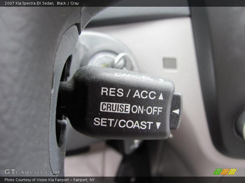 Black / Gray 2007 Kia Spectra EX Sedan