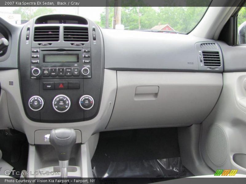 Black / Gray 2007 Kia Spectra EX Sedan