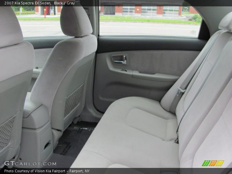 Black / Gray 2007 Kia Spectra EX Sedan