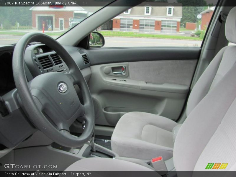 Black / Gray 2007 Kia Spectra EX Sedan