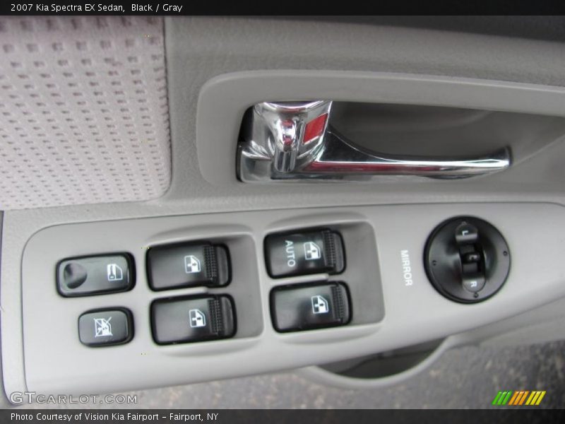 Black / Gray 2007 Kia Spectra EX Sedan