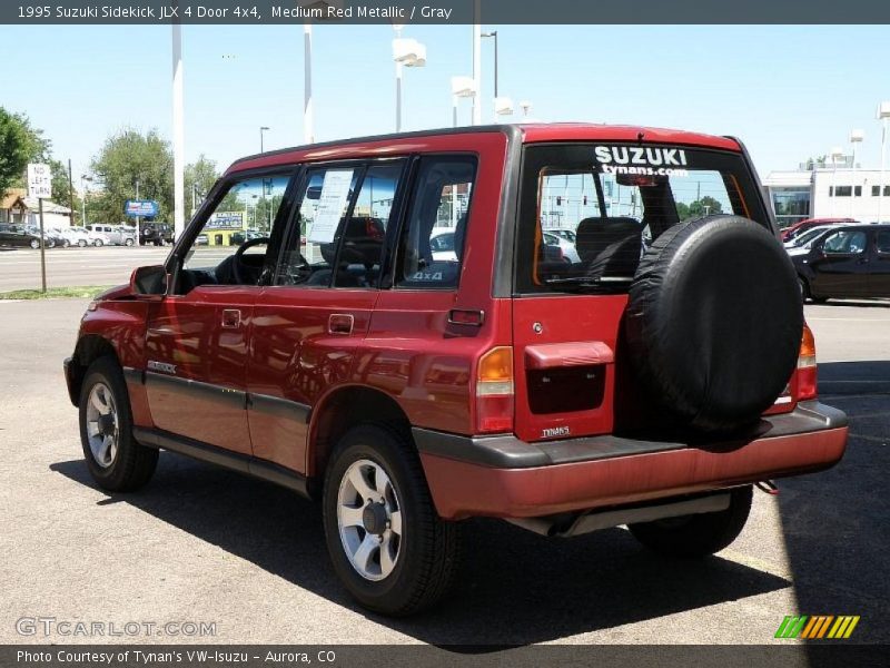 Medium Red Metallic / Gray 1995 Suzuki Sidekick JLX 4 Door 4x4