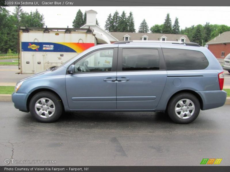 Glacier Blue / Gray 2009 Kia Sedona LX