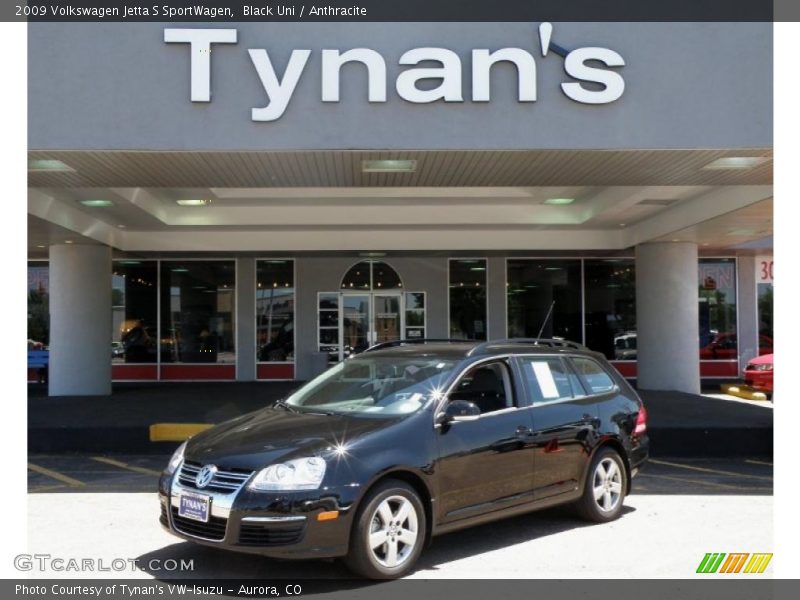 Black Uni / Anthracite 2009 Volkswagen Jetta S SportWagen