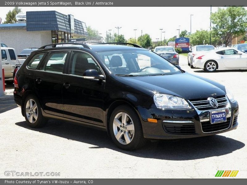 Black Uni / Anthracite 2009 Volkswagen Jetta S SportWagen