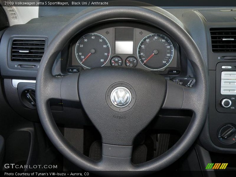 Black Uni / Anthracite 2009 Volkswagen Jetta S SportWagen