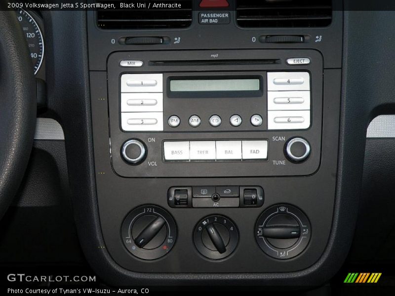 Black Uni / Anthracite 2009 Volkswagen Jetta S SportWagen