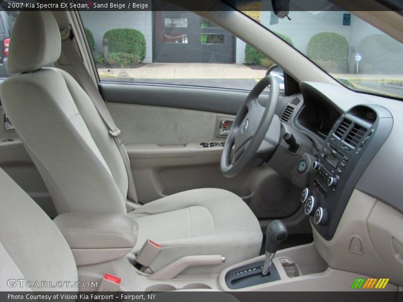 Sand Beige / Beige 2007 Kia Spectra EX Sedan