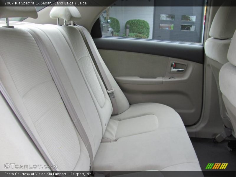 Sand Beige / Beige 2007 Kia Spectra EX Sedan