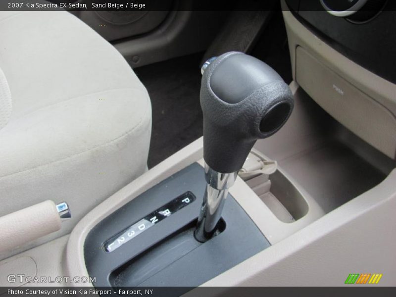 Sand Beige / Beige 2007 Kia Spectra EX Sedan