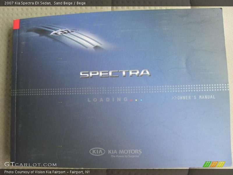 Sand Beige / Beige 2007 Kia Spectra EX Sedan