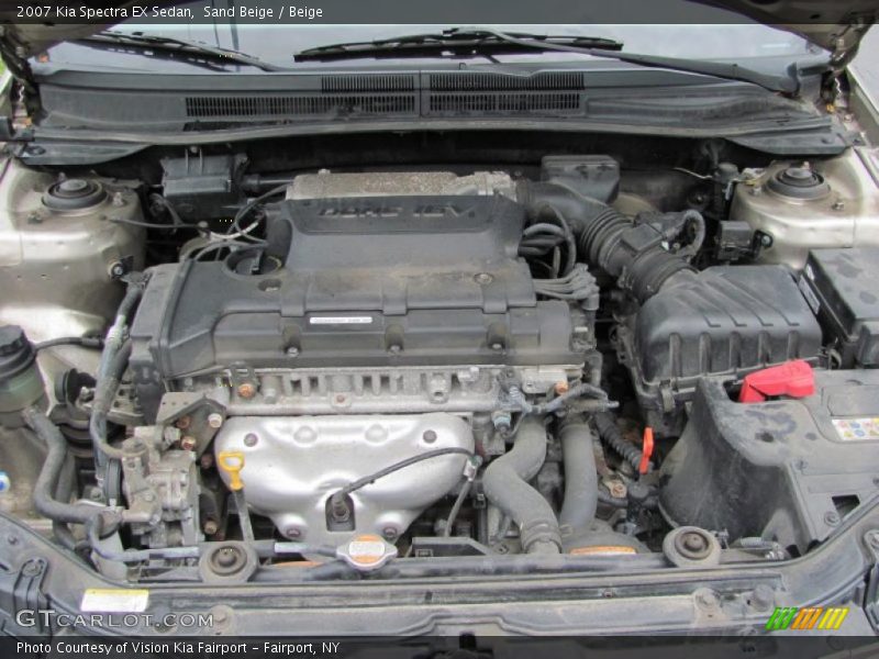 Sand Beige / Beige 2007 Kia Spectra EX Sedan