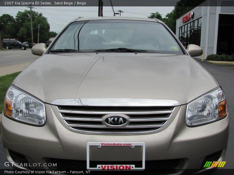 Sand Beige / Beige 2007 Kia Spectra EX Sedan