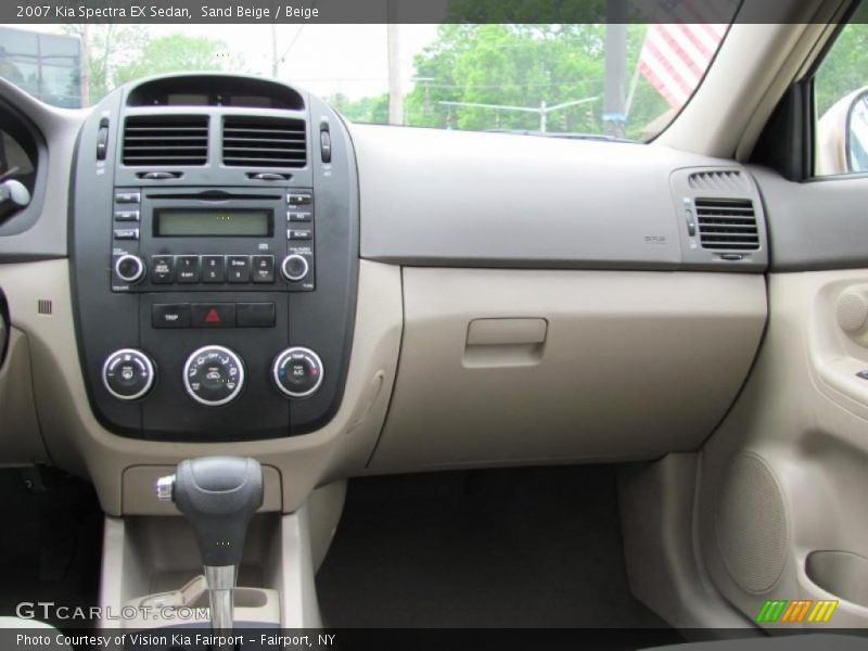 Sand Beige / Beige 2007 Kia Spectra EX Sedan