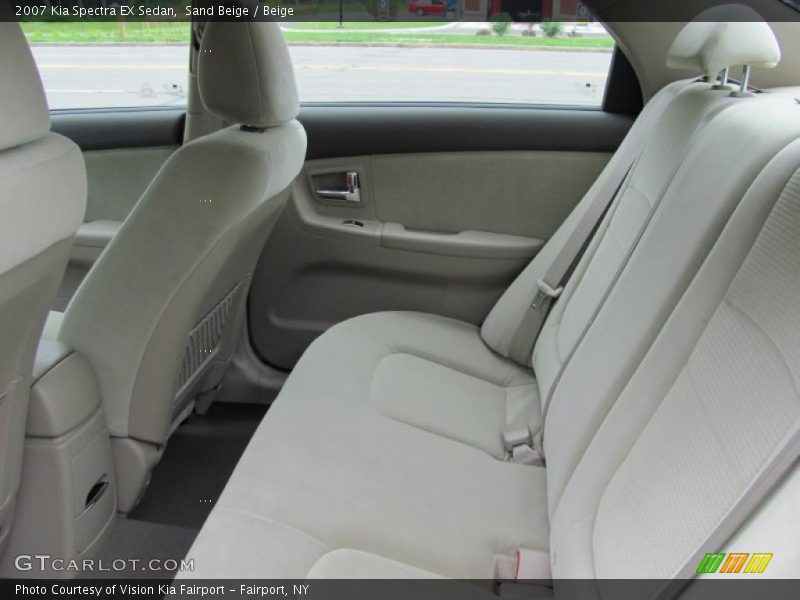 Sand Beige / Beige 2007 Kia Spectra EX Sedan