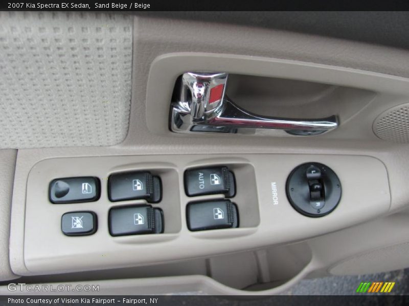 Sand Beige / Beige 2007 Kia Spectra EX Sedan
