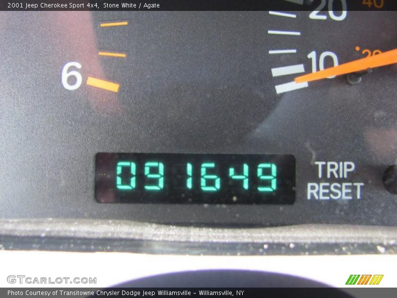 Stone White / Agate 2001 Jeep Cherokee Sport 4x4