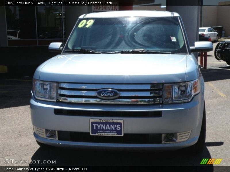 Light Ice Blue Metallic / Charcoal Black 2009 Ford Flex SEL AWD