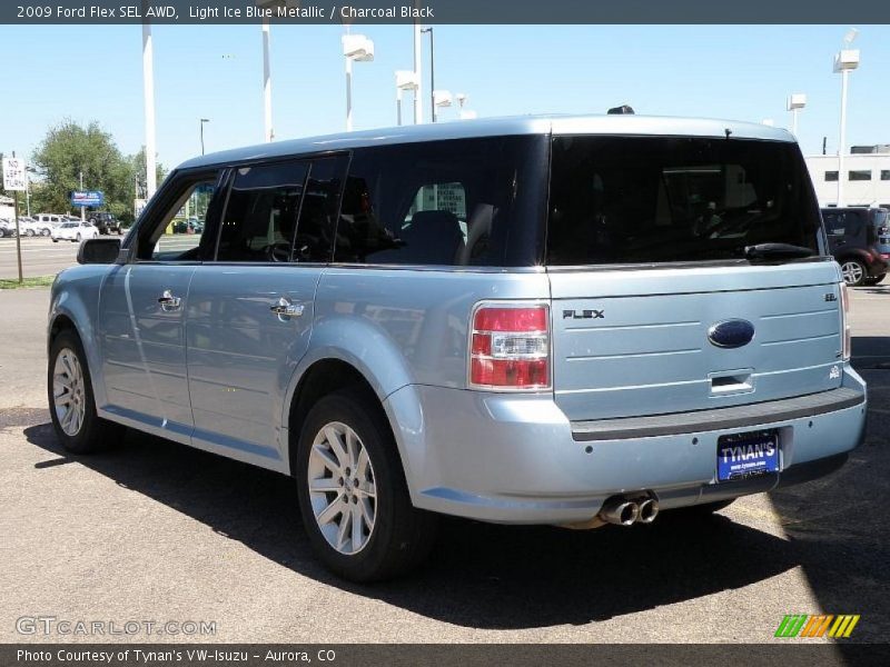 Light Ice Blue Metallic / Charcoal Black 2009 Ford Flex SEL AWD