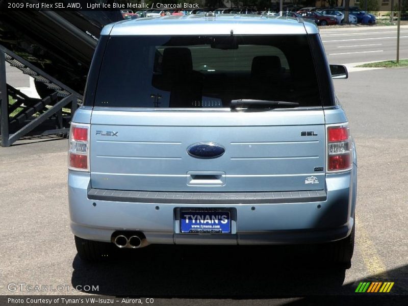 Light Ice Blue Metallic / Charcoal Black 2009 Ford Flex SEL AWD