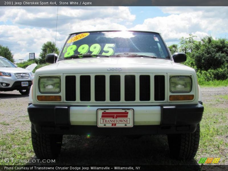 Stone White / Agate 2001 Jeep Cherokee Sport 4x4