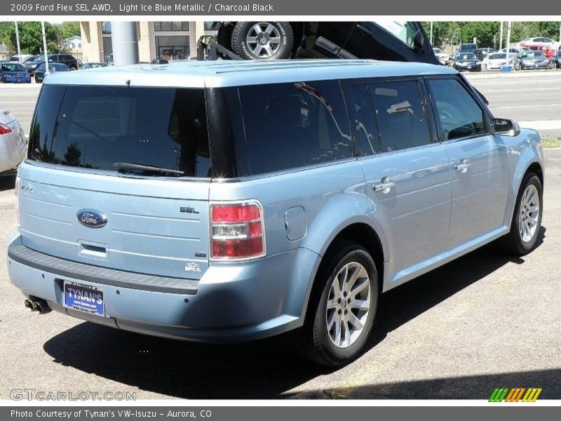 Light Ice Blue Metallic / Charcoal Black 2009 Ford Flex SEL AWD
