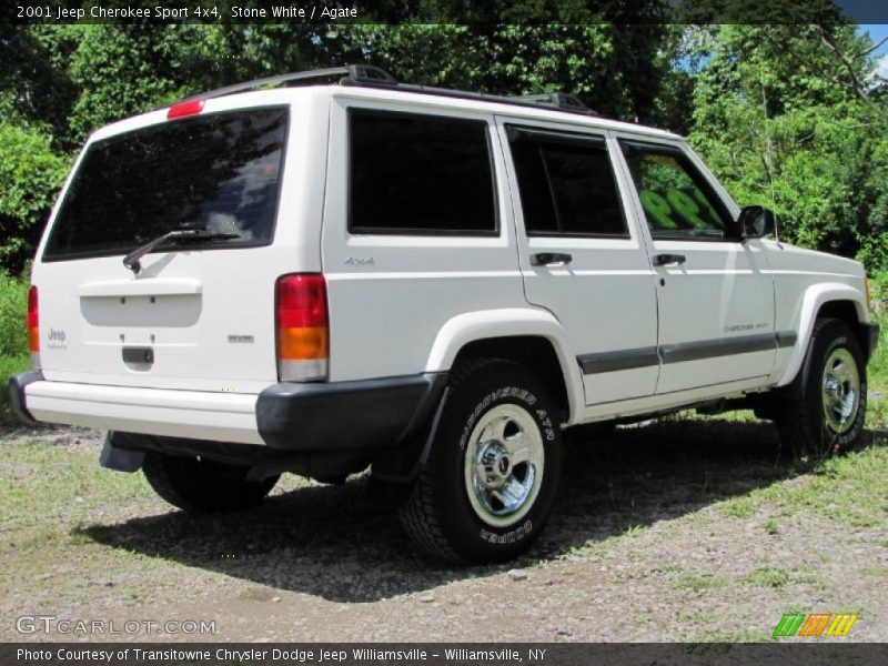 Stone White / Agate 2001 Jeep Cherokee Sport 4x4