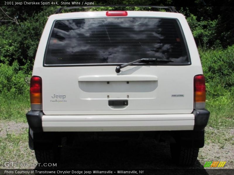 Stone White / Agate 2001 Jeep Cherokee Sport 4x4