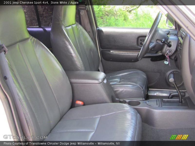 Stone White / Agate 2001 Jeep Cherokee Sport 4x4