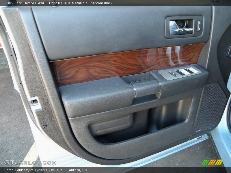 Light Ice Blue Metallic / Charcoal Black 2009 Ford Flex SEL AWD