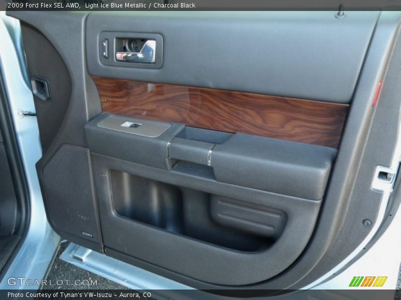 Light Ice Blue Metallic / Charcoal Black 2009 Ford Flex SEL AWD