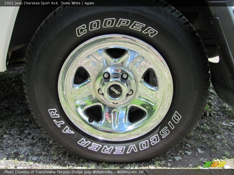 Stone White / Agate 2001 Jeep Cherokee Sport 4x4