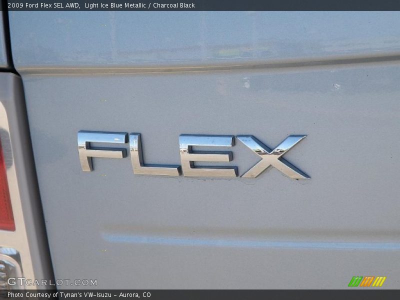 Light Ice Blue Metallic / Charcoal Black 2009 Ford Flex SEL AWD