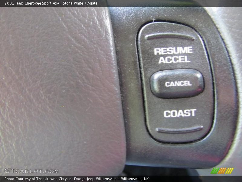 Stone White / Agate 2001 Jeep Cherokee Sport 4x4
