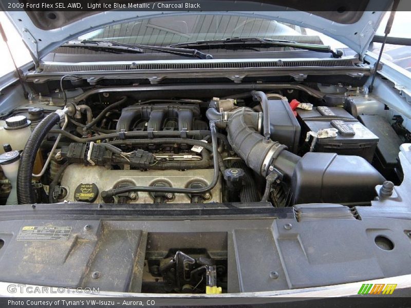 Light Ice Blue Metallic / Charcoal Black 2009 Ford Flex SEL AWD