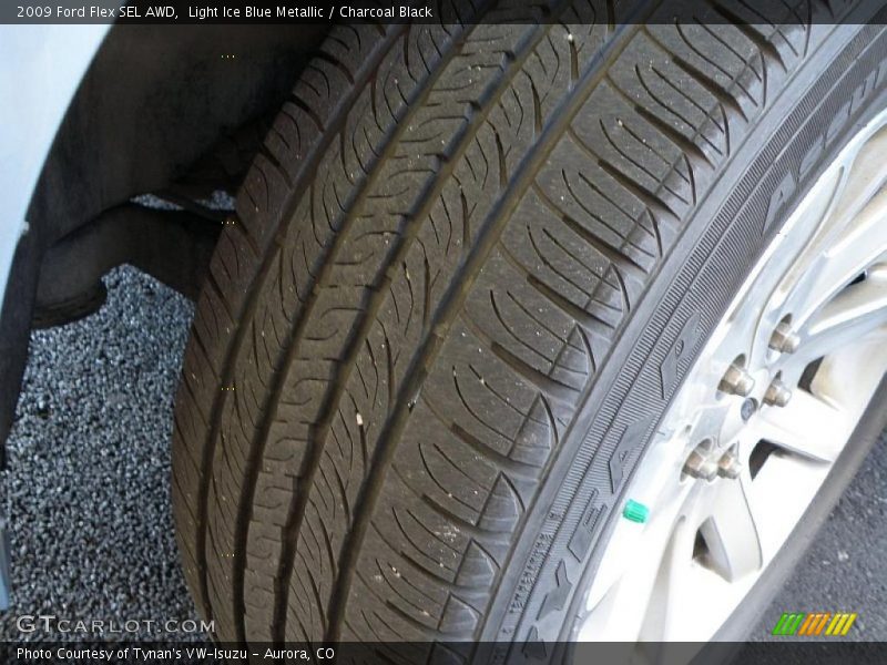 Light Ice Blue Metallic / Charcoal Black 2009 Ford Flex SEL AWD
