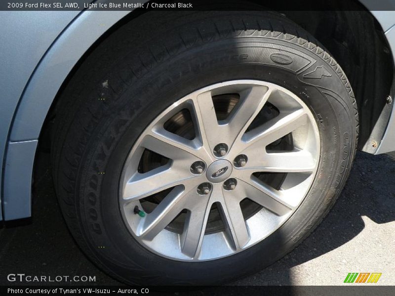 Light Ice Blue Metallic / Charcoal Black 2009 Ford Flex SEL AWD