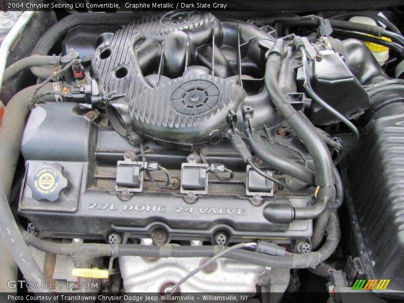 Graphite Metallic / Dark Slate Gray 2004 Chrysler Sebring LXi Convertible