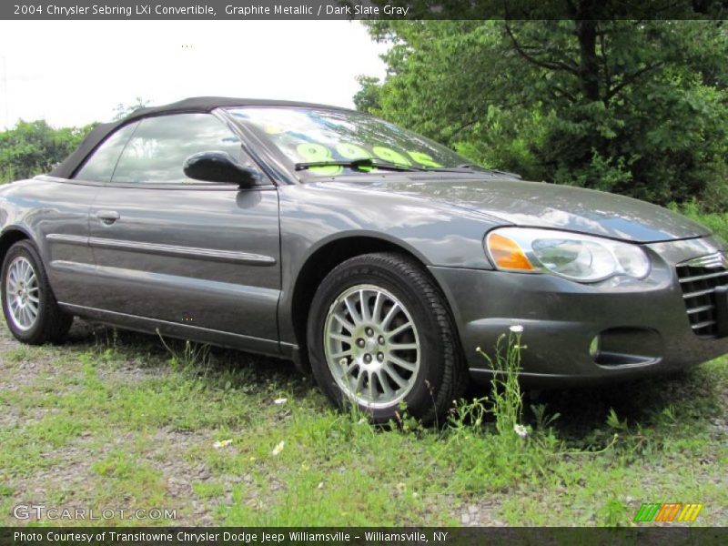 Graphite Metallic / Dark Slate Gray 2004 Chrysler Sebring LXi Convertible