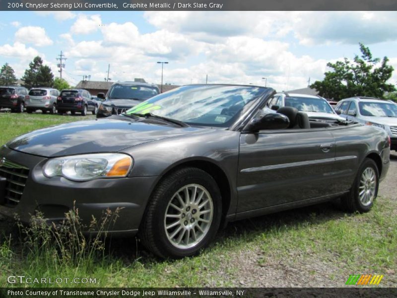 Graphite Metallic / Dark Slate Gray 2004 Chrysler Sebring LXi Convertible