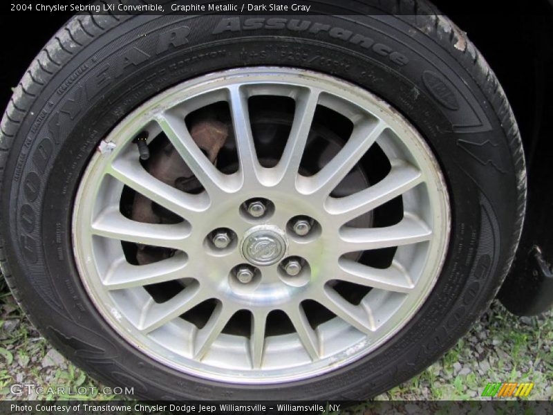 Graphite Metallic / Dark Slate Gray 2004 Chrysler Sebring LXi Convertible