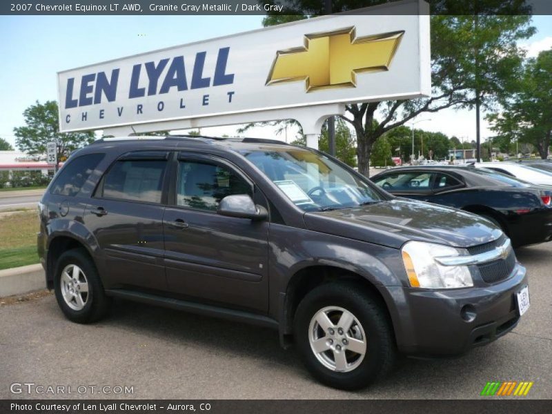 Granite Gray Metallic / Dark Gray 2007 Chevrolet Equinox LT AWD