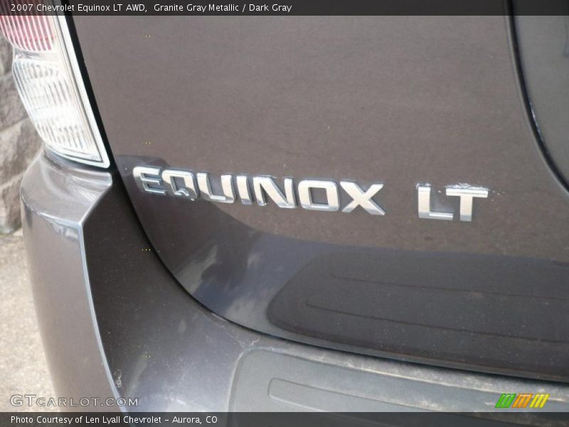 Granite Gray Metallic / Dark Gray 2007 Chevrolet Equinox LT AWD