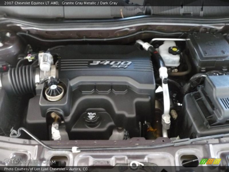 Granite Gray Metallic / Dark Gray 2007 Chevrolet Equinox LT AWD