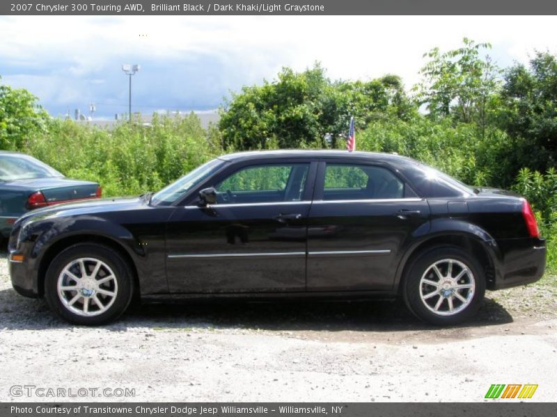 Brilliant Black / Dark Khaki/Light Graystone 2007 Chrysler 300 Touring AWD